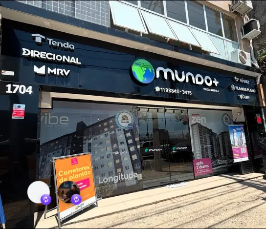 Fachada da Mundo Mais na Radial Leste